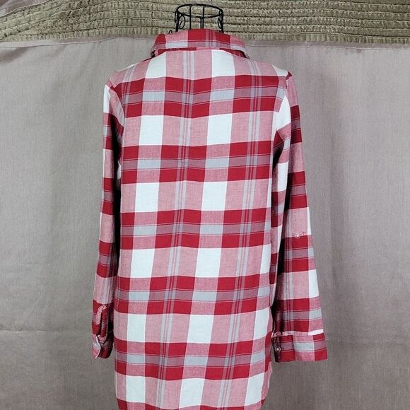CONCEPTS SPORT Alabama Red/White/Gray Plaid Flannel‎ Shirt Medium - Picture 8 of 10